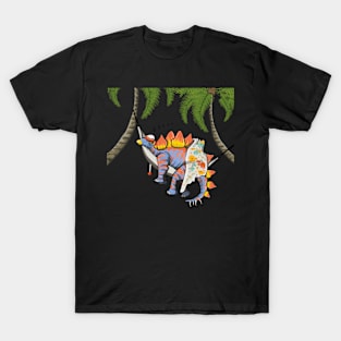 Dinosaur Stegosaurus Bedtime Bedroom Cute T-Shirt